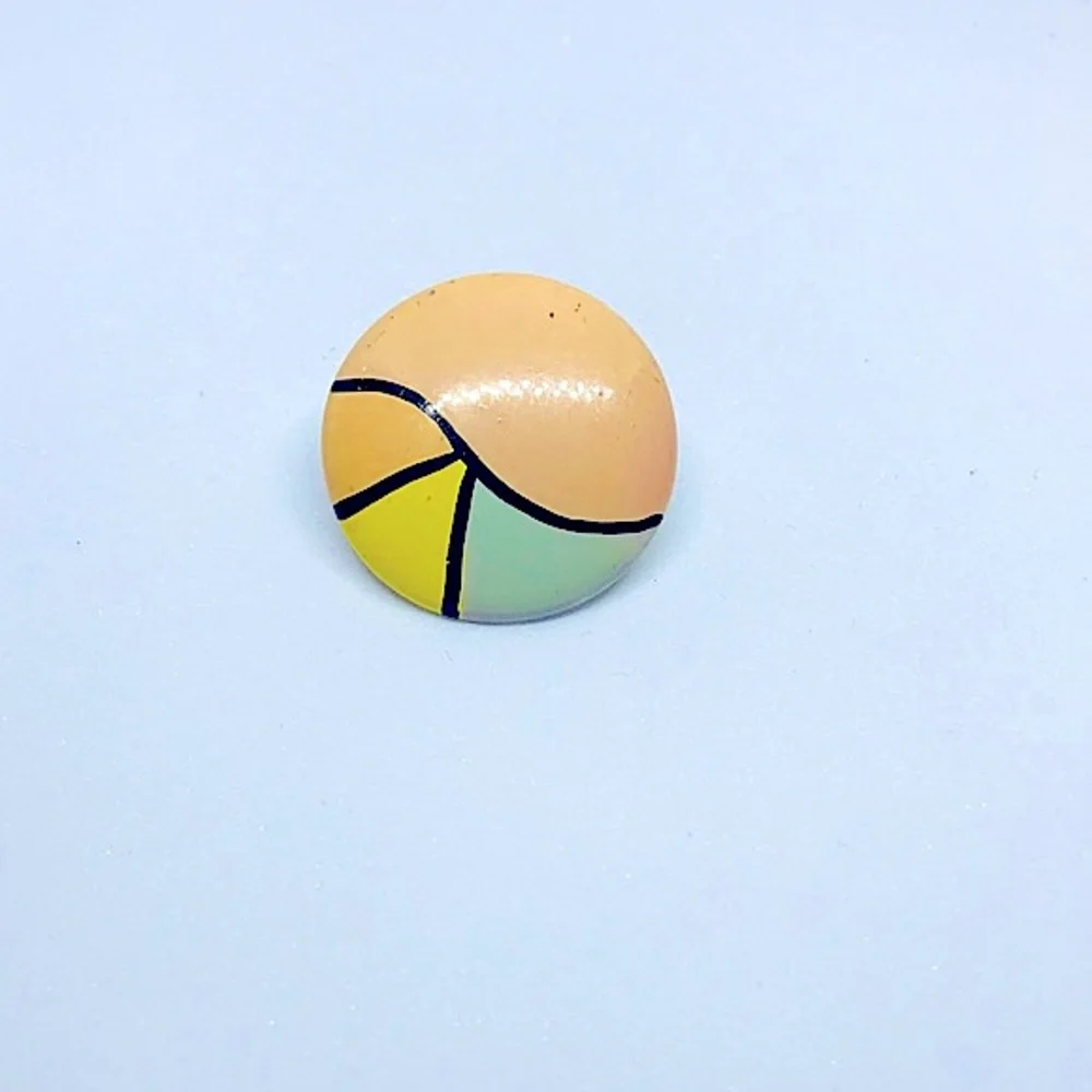 Vintage Handmade Hand Painted SINGLE Earring One earring Unique Rare Beauty
